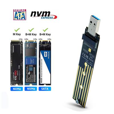 Dual Protocol M2 Ssd Board M.2 To Usb Adapter M.2 Nvme Pcie Ngff Sata M2 Card For 2230 2242 2260 2280 Nvme/sata M.2 Ssd Adadpter