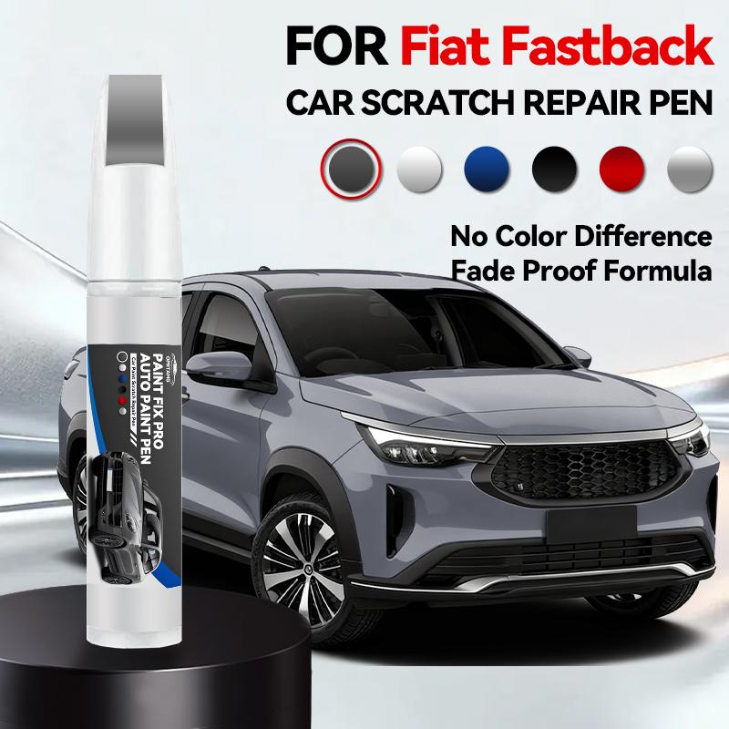 Car Paint Repair Pen For 2022-2025 FIAT Fastback Paint Scratch Repair Accessories White Blue Grey Amalfi Blue Volcano Black