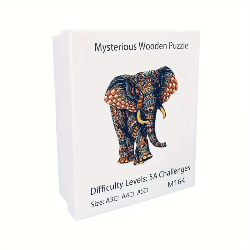 Special-Shaped Animal Puzzle High-Difficulty Puzzle Uv Wooden Puzzle Adult Educational Puzzle Brain-Burning Toy