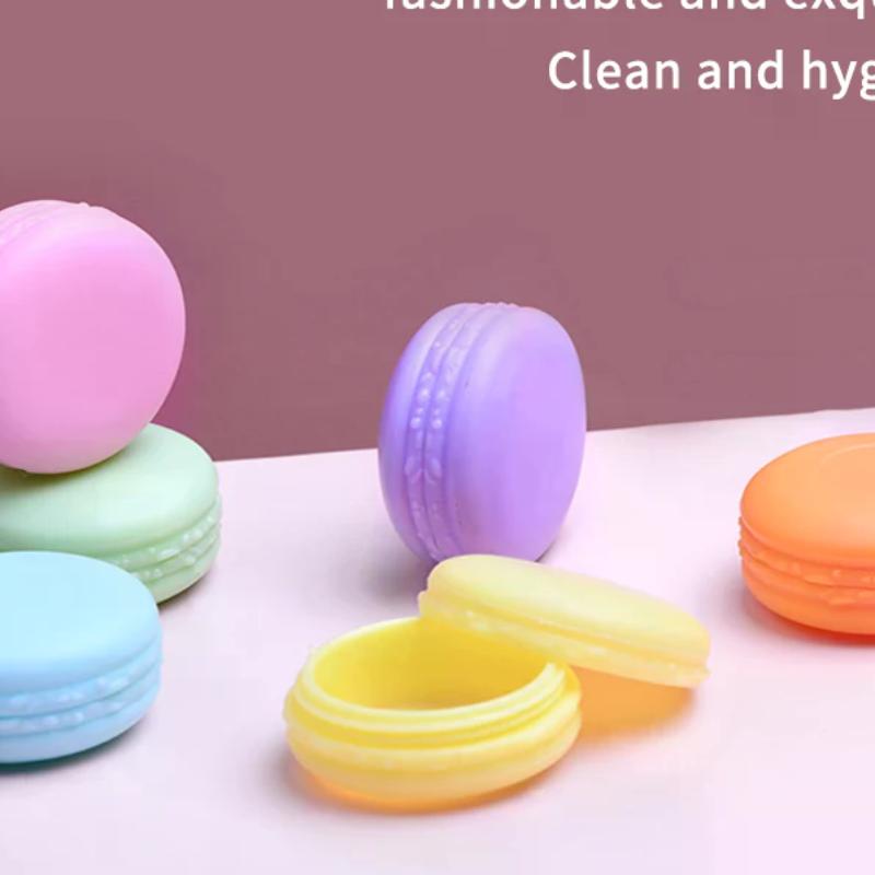 5Pcs 10g Macaron Color PP Plastic Cream Jars Portable Travel Cosmetic Containers for Lotion Foundation Makeup Storage