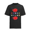 Naruto Akatsuki Shirt Men Logo Red Clouds Ring Pain Organic Cotton
