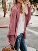 Plus-Size Knit Batwing Shawl in Navy
