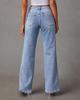 Jeans larghi a patchwork stile europeo da donna 2025