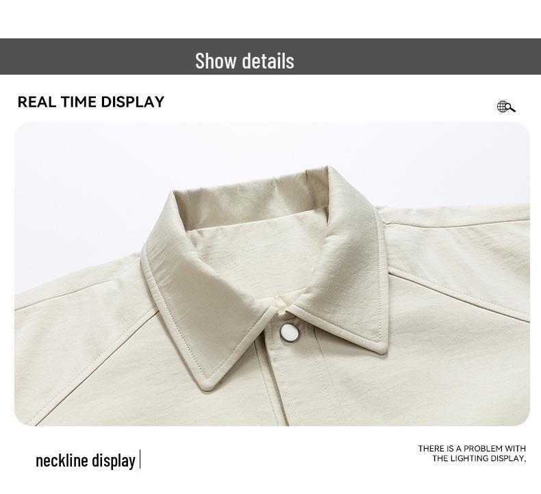 Men's Mid-Length Trench Coat - 2025 Spring/Autumn Casual Loose Jacket, Plus Size Available