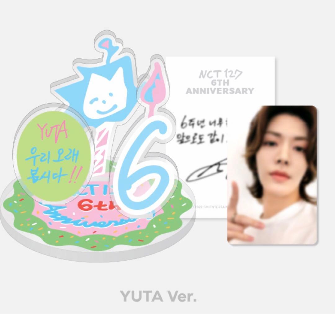 [Б/У] NCT 127 Юта Торговая Карта Акриловая Подставка 6-я Годовщина