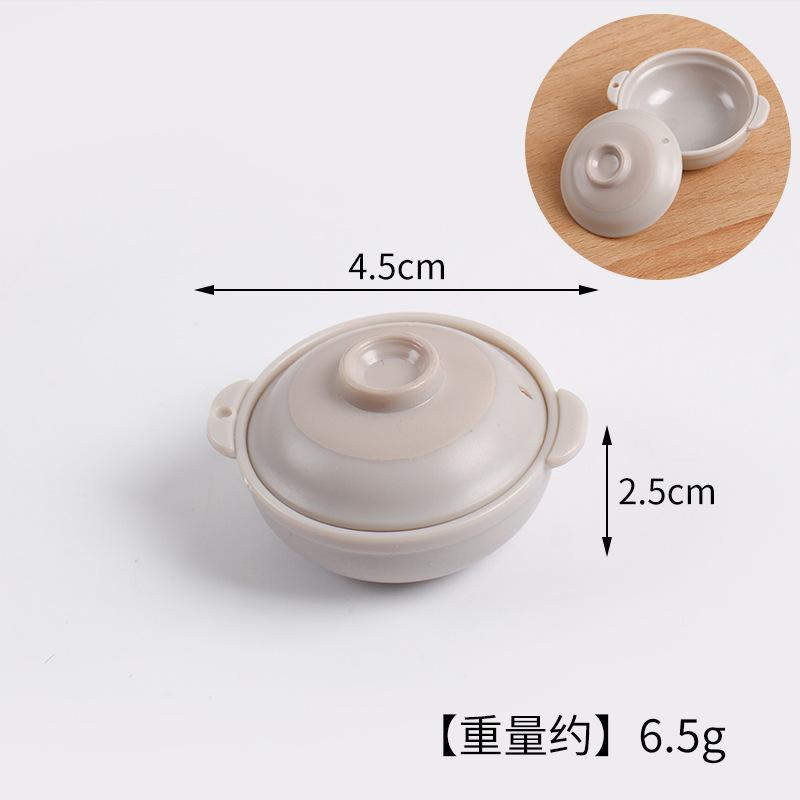 Mini Miniature Simulation Plate Small Bowl Tableware Diy Food Play Accessories Mini Container Play House Kitchen Toys
