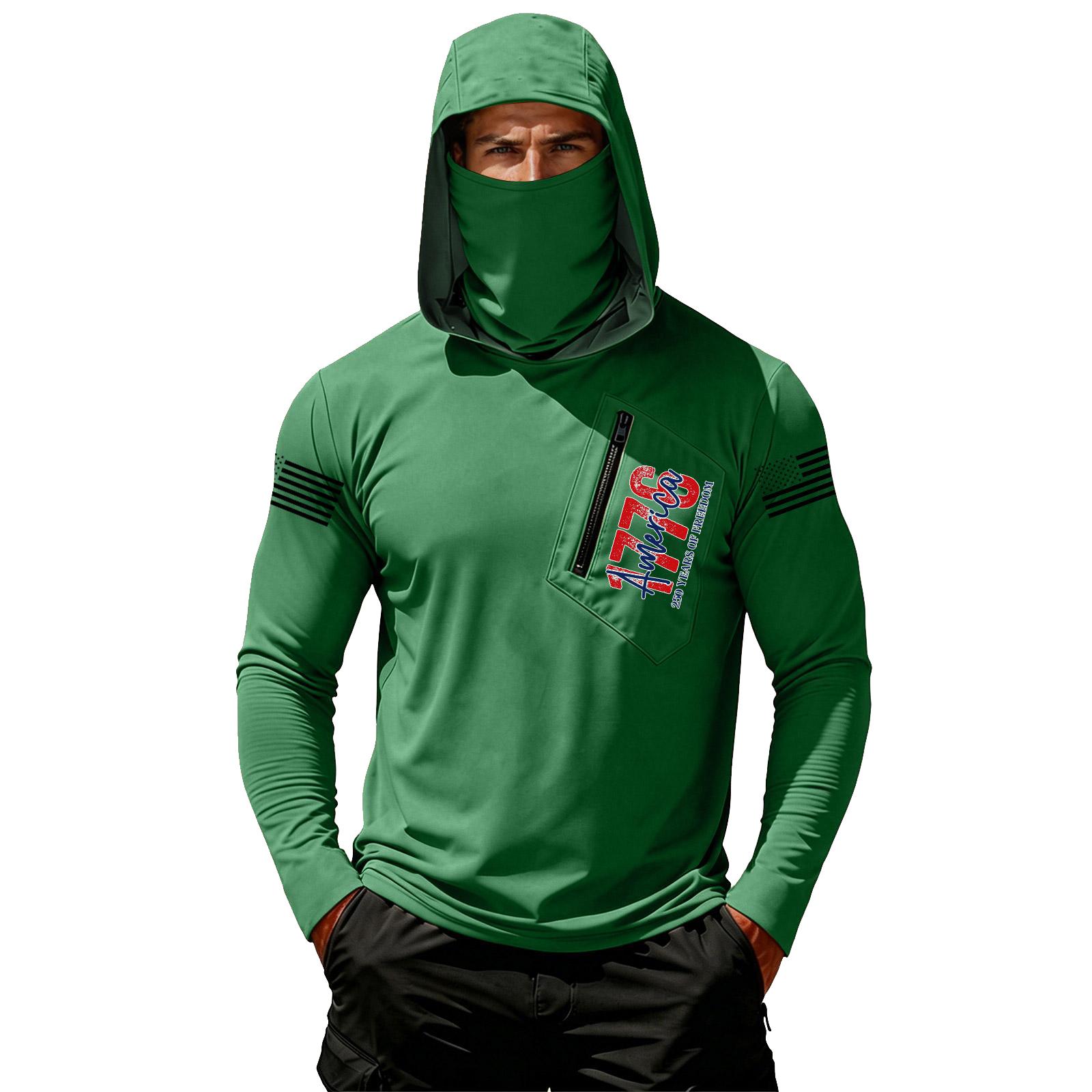Men s Casual Hooded Long Sleeve Sunscreen Top L 1830₽