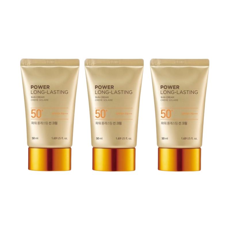 The Face Shop Power Langanhaltende Tone-Up Sonnencreme 50ml – LSF50+ PA+++ Wasserdichte Sonnencreme, Natürlicher Beige-Ton, Langanhaltende UV-Schutz Base Make-up