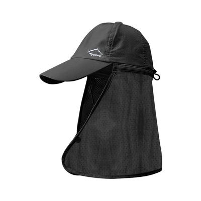 Chapeau de soleil d'été protection solaire pour hommes alpinisme et pêche chapeau de pêcheur séchage rapide extérieur avec cache-nuque casquette de baseball