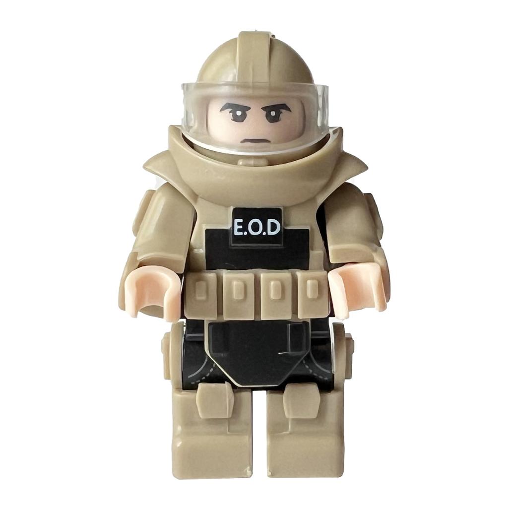 Swat Special Forces Explosion-Proof Bomb Disposal Suit Nine-Color Military Assembly Building Block Accessories