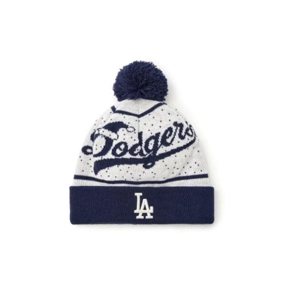[MLB] Kids  Cap IQC 7ABNV0246-07CRS Christmas Lettering Beanie LA Dodgers FREE