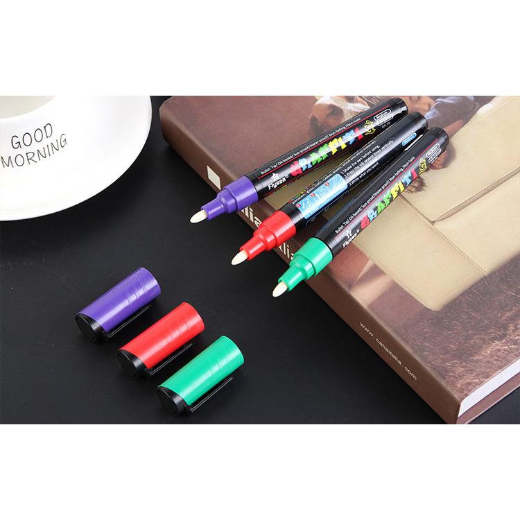 Mehrfarbiges Multifunktions-Kunstmalerei-DIY-Marker-Acrylstift, wasserfestes Acryl-Markierungsstift-Set