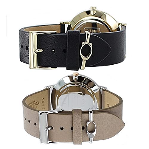 Coach Pair Watches with Authentic Pair Box and Shopper, Men's and Women's Leather Straps, 1450333314503119-coach-peabox