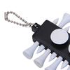 Golf Tee Holder Organizer Carrier Keychain With 12 Wooden Tees Markers