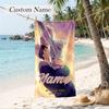 Rumi & Jinu Individuell bedrucktes Strandtuch Personalisierbares Weiches Handtuch für Schwimmen Strand Reisen