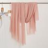 Monochrome Thin Scarf Women'S Sunscreen Shawl Solid Color Simple Imitation Cotton And Linen Silk Scarf High-End Yarn