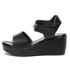Small Size 32-43 Summer Platform Wedges Sandals Women 2025 Casual Soft Leather Shoes High Heels Sandals for Office Mom Beach