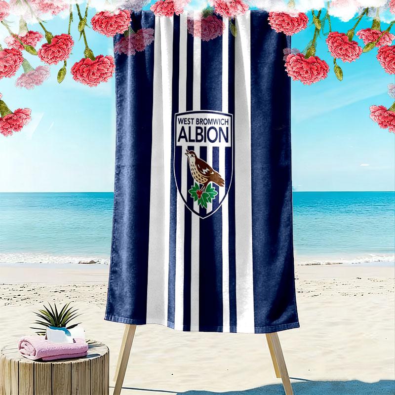 Asciugamano da Spiaggia West Bromwich Albion, Asciugamano Grande Morbido Asciugatura Rapida per Spiaggia Campeggio Nuoto