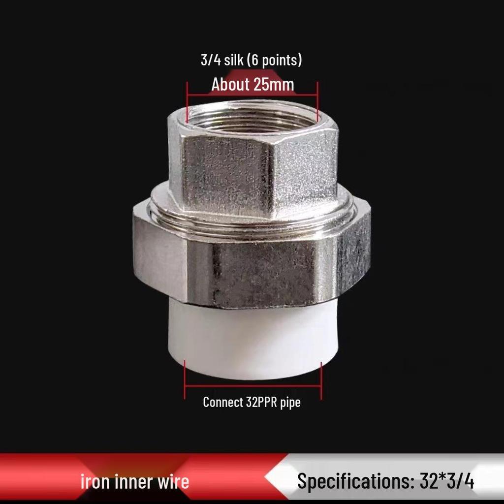 PPR Měď Železo Šroubení, Vnitřní & Vnější Závit, 20-110mm, Oboustranný PPR Železný Konektor