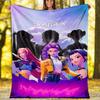 KPop Demon Hunters Theme Printed Blanket - Perfect for Couch, Bed, Travel & Outdoor Use | Machine Washable, Cozy & Durable.