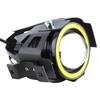 Motorcycle Headlight 4 Lighting Modes Unique Aperture 12 to 60V Shockproof Front LED Spotlights for Motorbike