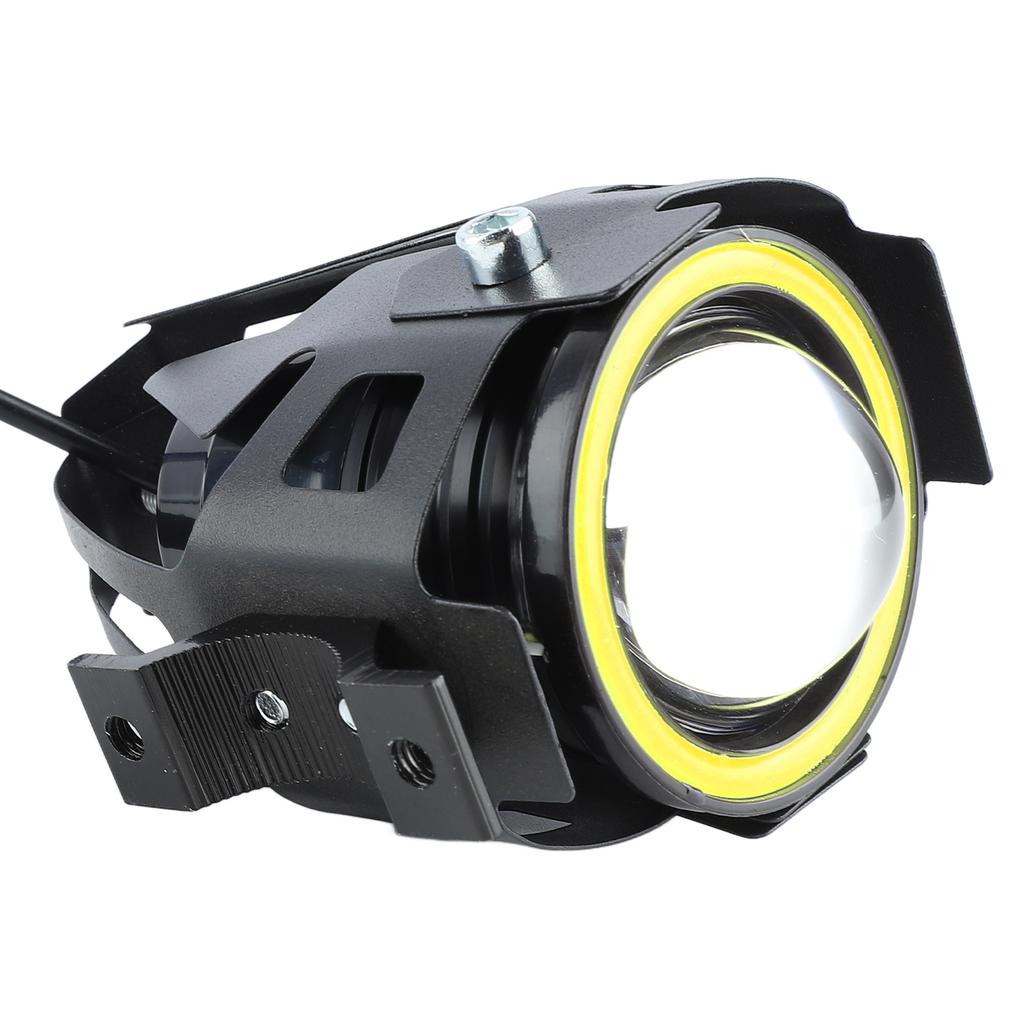 Motorcycle Headlight 4 Lighting Modes Unique Aperture 12 to 60V Shockproof Front LED Spotlights for Motorbike