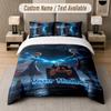 Naruto 3Pcs Bedding Set, Personalized Custom Name Text, 1 Duvet Cover & 2 Pillowcases For Bedroom