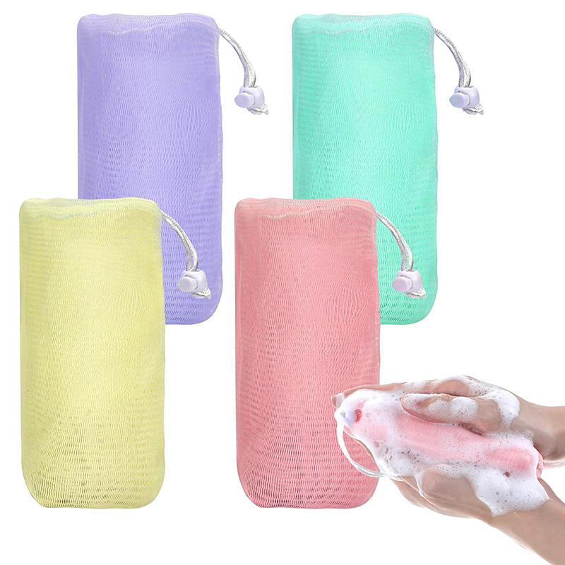 Mesh bag for soap soap foaming net thickening net for Lathering soap bag for face tools for bath