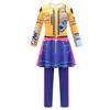 Kids Girls Anime Cartoon POP Singer Super Star Printed Jumpsuit Bag Set Halloween Cosplay Costumes