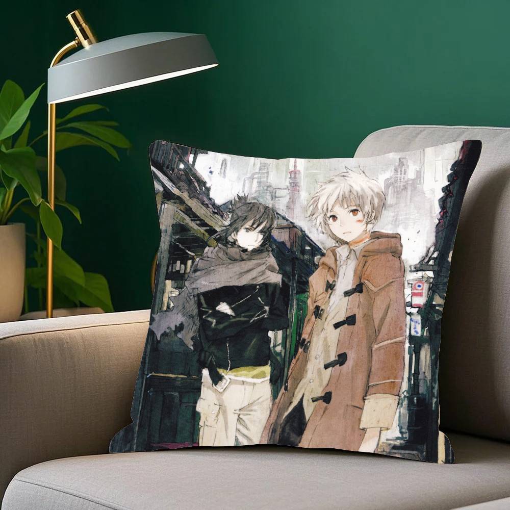 NO.6 Anime Pillow Case Fashion Square Pillowcase Bedroom Sofa Room Ins Decoration Leisure