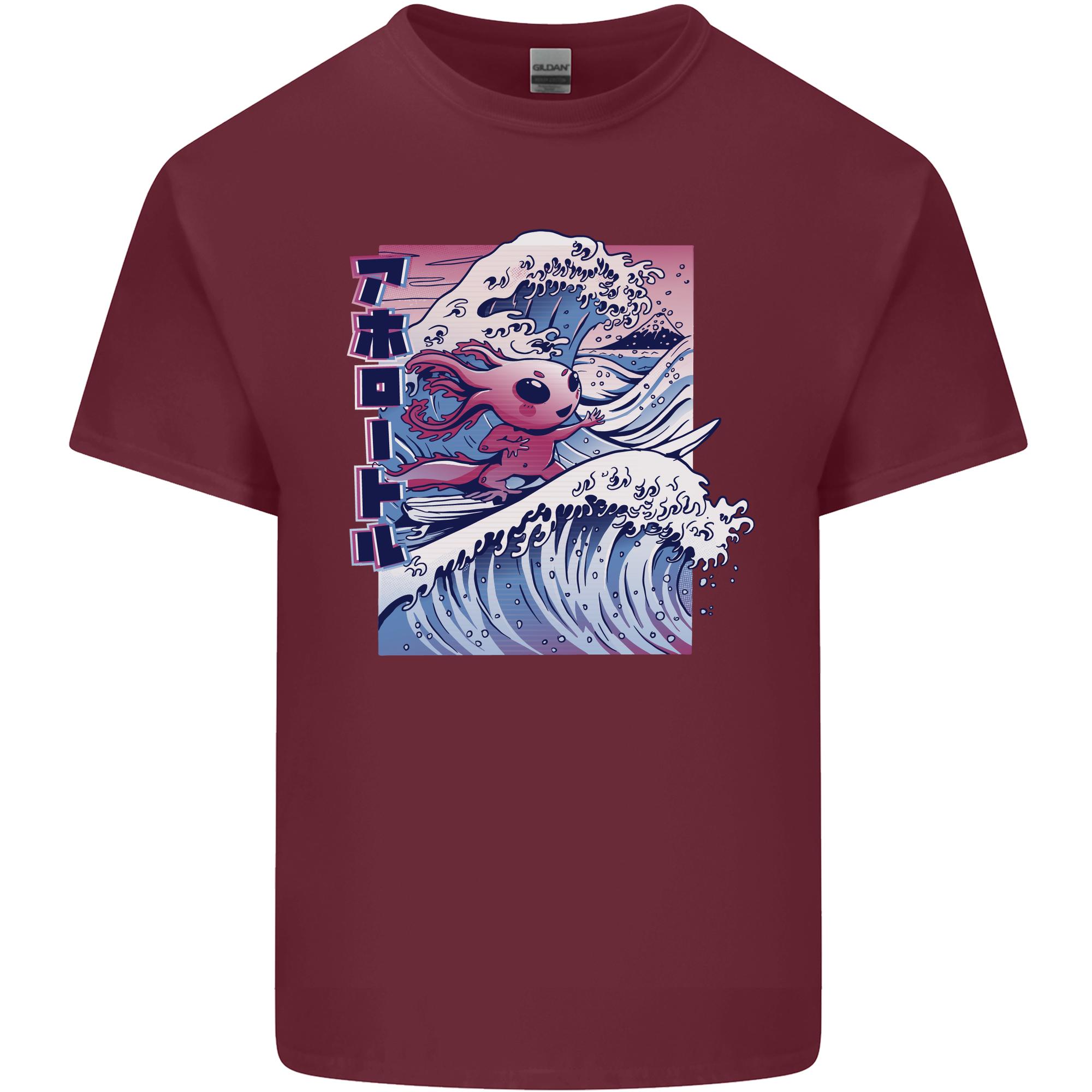 Surfing Axolotl Surfer Unisexs Light Cotton TShirt S