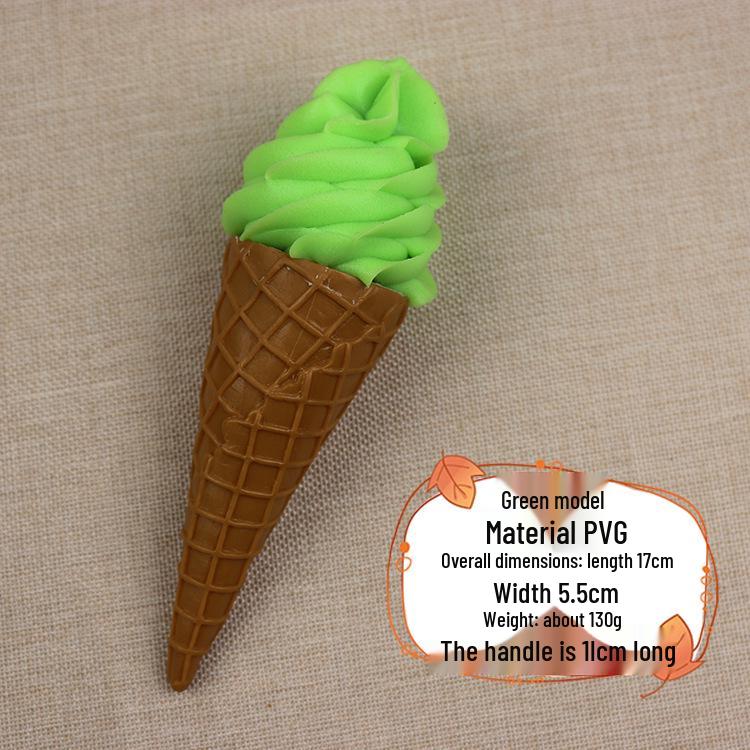 Simulated Ice Cream Cake Model for Birthday Display - Fake Ice Cream Bakery Pastry Dessert Prop for Food Photography