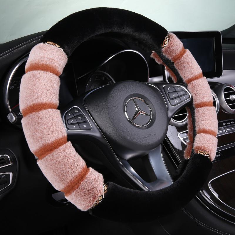 Moderne Rutschfeste Winter-Plüsch-Autolenkradabdeckung - Warm und Verschleißfest für Männer und Frauen