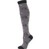 New Elastic Men and Women Straight Compression Sport Socks Flag Stars Pattern Striped Socks Running Outdoor Knee High Socks