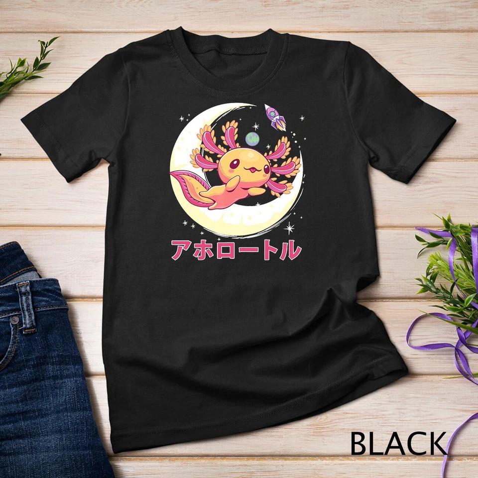Pastel Goth Axolotl Kawaii Japanese Anime Aesthetic Nu Goth Unisex T-shirt 1 S