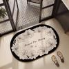 American Bathroom Carpet Cabinet Crystal Velvet Door Absorbent Mat Quick Dry Non-slip Mat Toilet Toilet Door Mat
