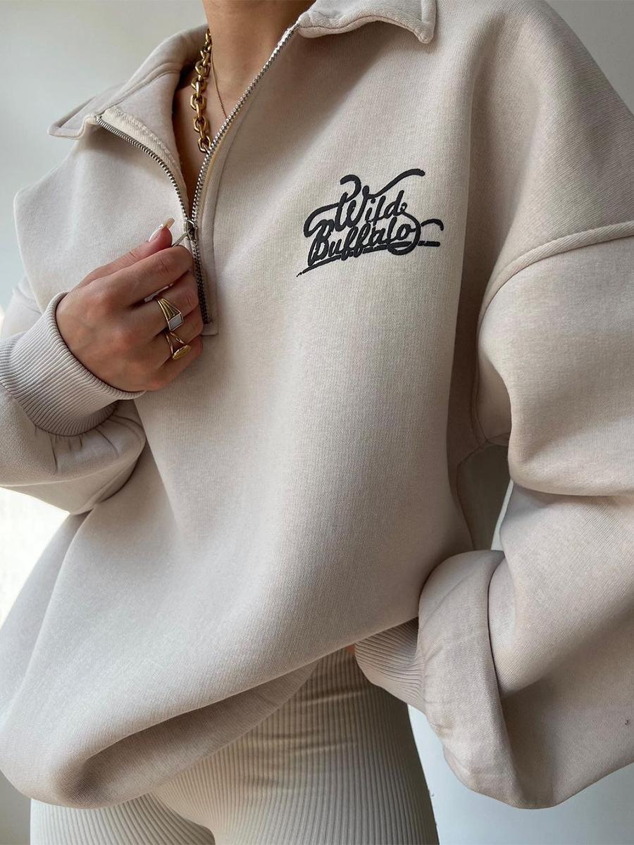 

Женский бархатный пуловер с длинным рукавом с принтом XL серый