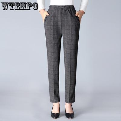 Pantaloni a Vita Alta da Donna per Primavera e Autunno, Pantaloni Casual a Gamba Dritta da Donna
