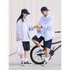 2024 Letter Long Sleeve Shirt Japanese Hong Kong Style Ins Loose Shirt Boys Summer Trendy Versatile Casual Coat