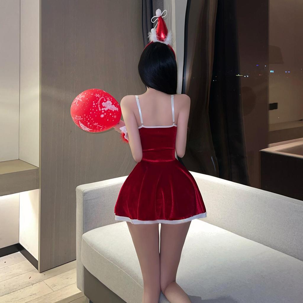 Christmas Temptation: Sexy Lingerie Role Play Costume Set