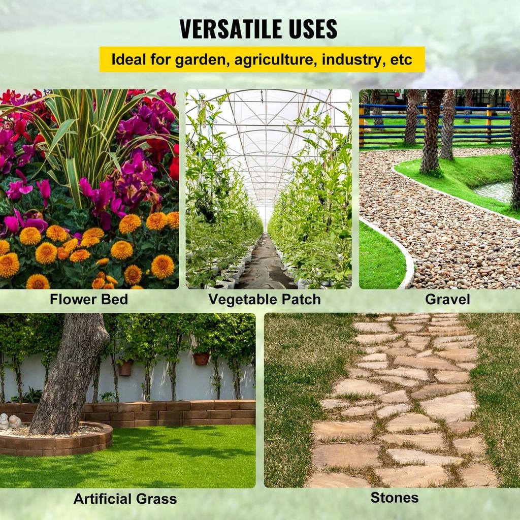 Garden Weed Barrier Fabric, 5.8 OZ Heavy Duty Landscape Fabric, 4ft x 100ft Weed Block Control for Garden Ground Cover, Woven Geotextile Fabric for