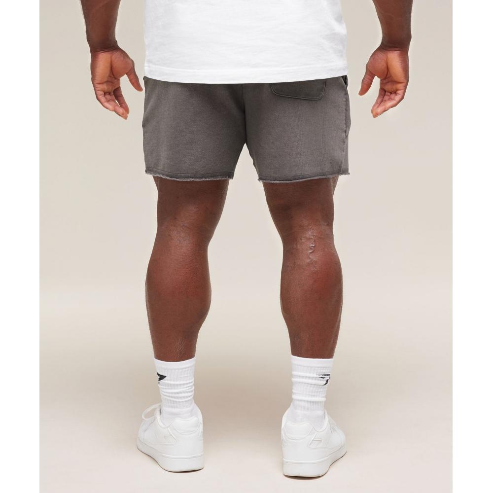 Gymshark Heritage 5  Shorts Onyx Grey A2c6v Gb7n