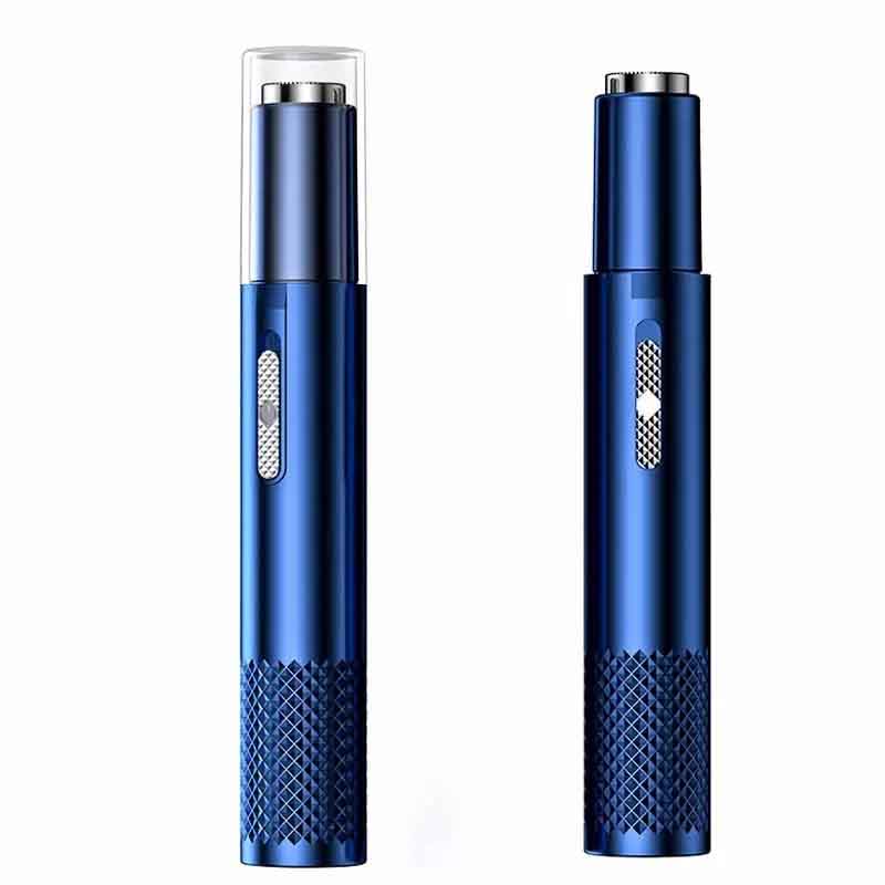 Electric Nose/Ear Hair Trimmer - USB Rechargeable Metal Body, Unisex Precision Grooming Device