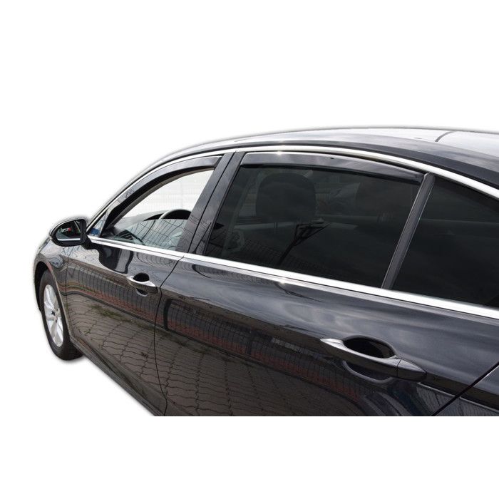 Déflecteurs d'air - Volkswagen Passat B8 (2014+) - 4 portes Berline - Teintés noirs - Montage facile