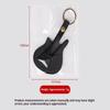 1Pc Leather Guitar Pick Bag Pick Holder Case Guitar Shape With Key Ring Guitar Accessories Instrument Accessories