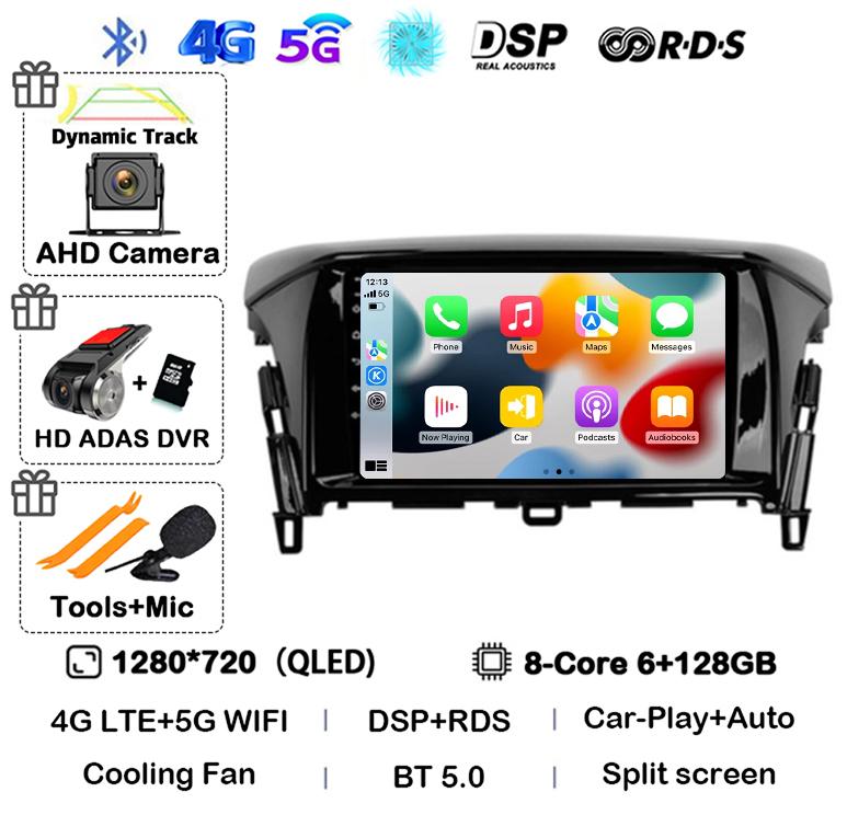 Android 14 Carplay Auto For Mitsubishi Eclipse Cross 2017 2018 2019-2022 Car Radio Stereo Multimedia Video Player Navigation GPS