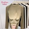 Oudifen Women's Slim Fit Semi-High Neck Thermal Top