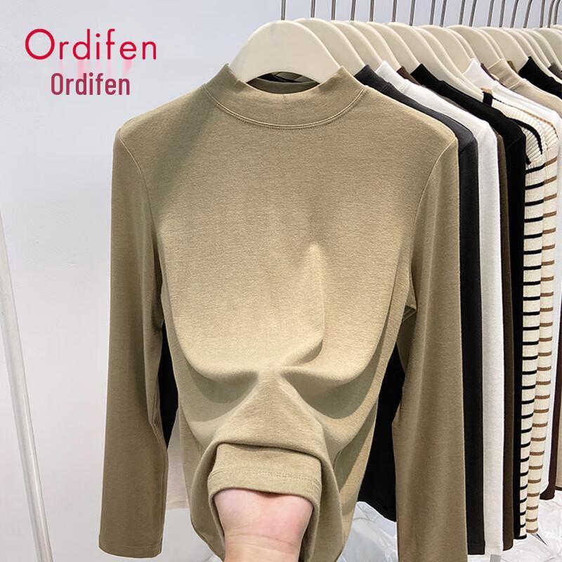 Audifen Women's Semi-Turtleneck Slim Fit Base Layer Top