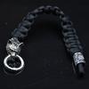 Stainless Steel Wolf Bracelets Men Norse Vikings Runes Paracord Rope Bangle Jewelry for Men
