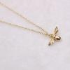 Korean Style Cute Bee Pendant Necklace - Short Clavicle Chain